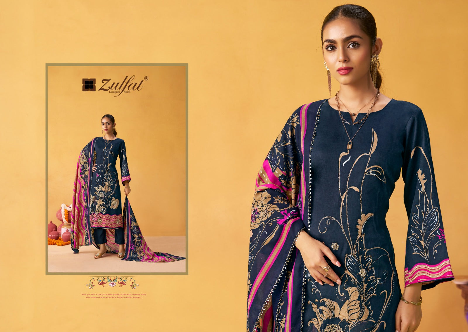 Raabta Vol 4 Zulfat Designer Jam Cotton Karachi Salwar Suits Wholesaler Ahmedabad