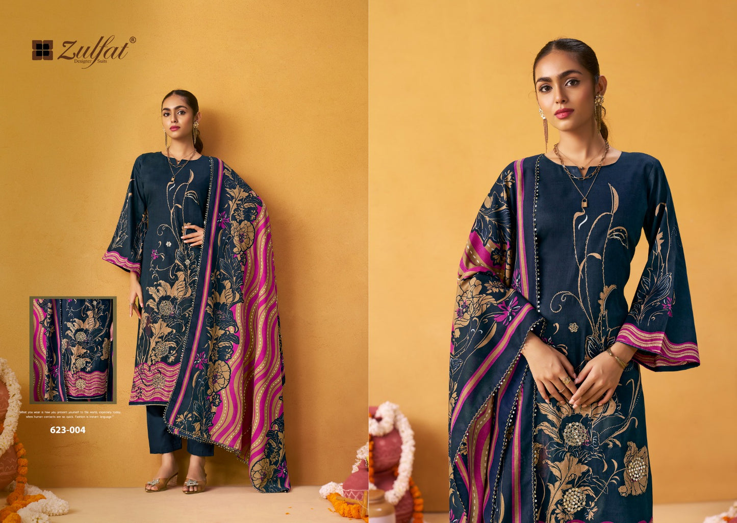 Raabta Vol 4 Zulfat Designer Jam Cotton Karachi Salwar Suits Wholesaler Ahmedabad