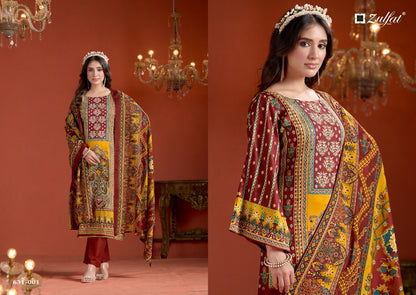 Raabta Vol 5 Zulfat Designer Jam Cotton Karachi Salwar Suits Wholesale Price