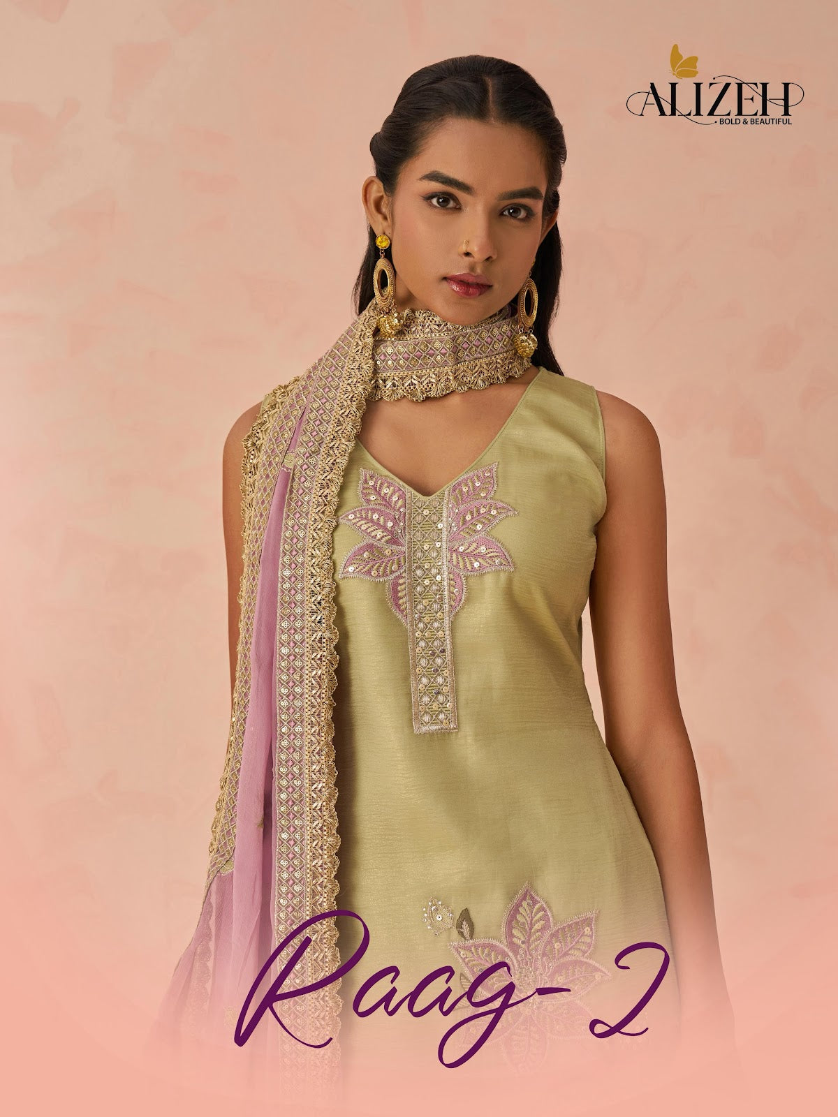 Raag 2 Alizeh Crush Readymade Pant Style Suits Supplier Ahmedabad