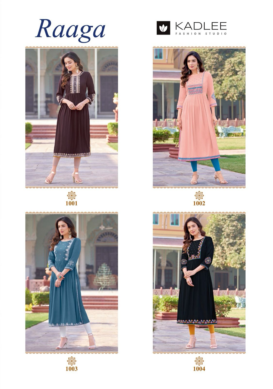 Raaga Kadlee Wrinkle Rayon Naira Cut Kurtis
