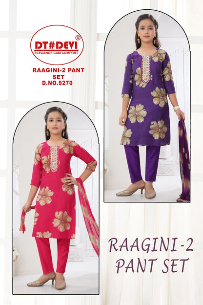 Raagini 2 Dn 9270 Dt Devi Vetican Girls Readymade Pant Suits Wholesale Rate