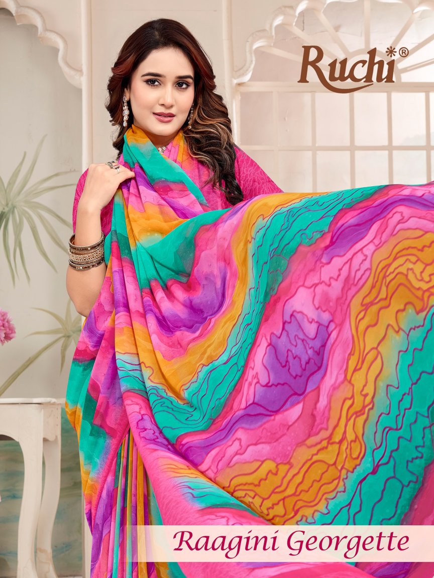 Raagini Georgette Vol 54 Ruchi Sarees Manufacturer Ahmedabad
