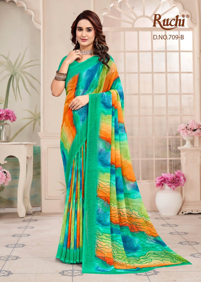 Raagini Georgette Vol 54 Ruchi Sarees Manufacturer Ahmedabad