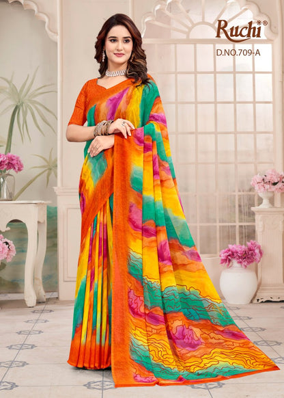 Raagini Georgette Vol 54 Ruchi Sarees Manufacturer Ahmedabad