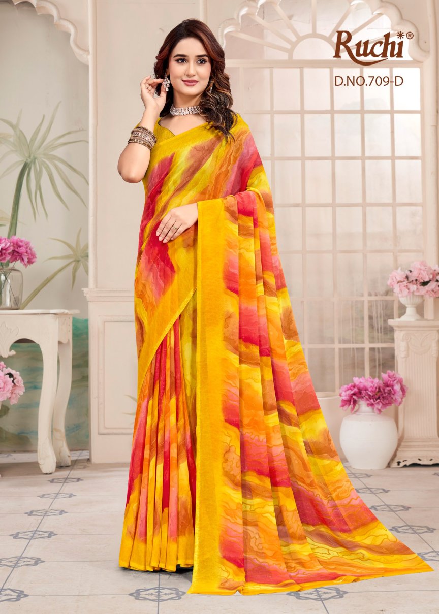 Raagini Georgette Vol 54 Ruchi Sarees Manufacturer Ahmedabad