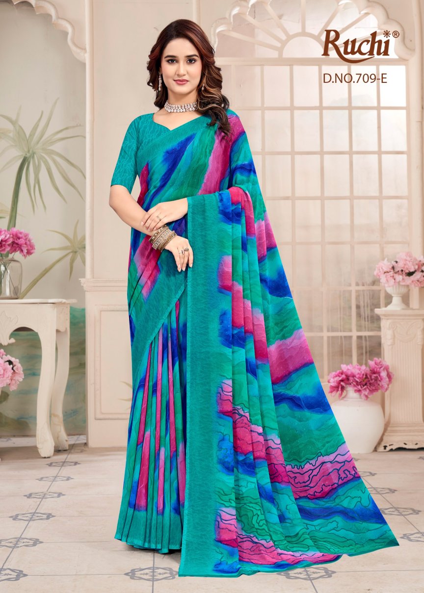 Raagini Georgette Vol 54 Ruchi Sarees Manufacturer Ahmedabad