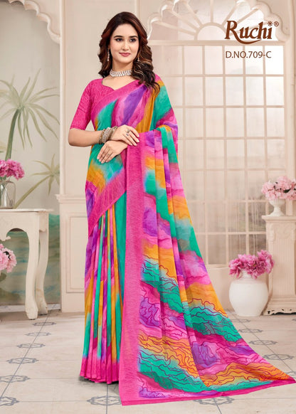 Raagini Georgette Vol 54 Ruchi Sarees Manufacturer Ahmedabad