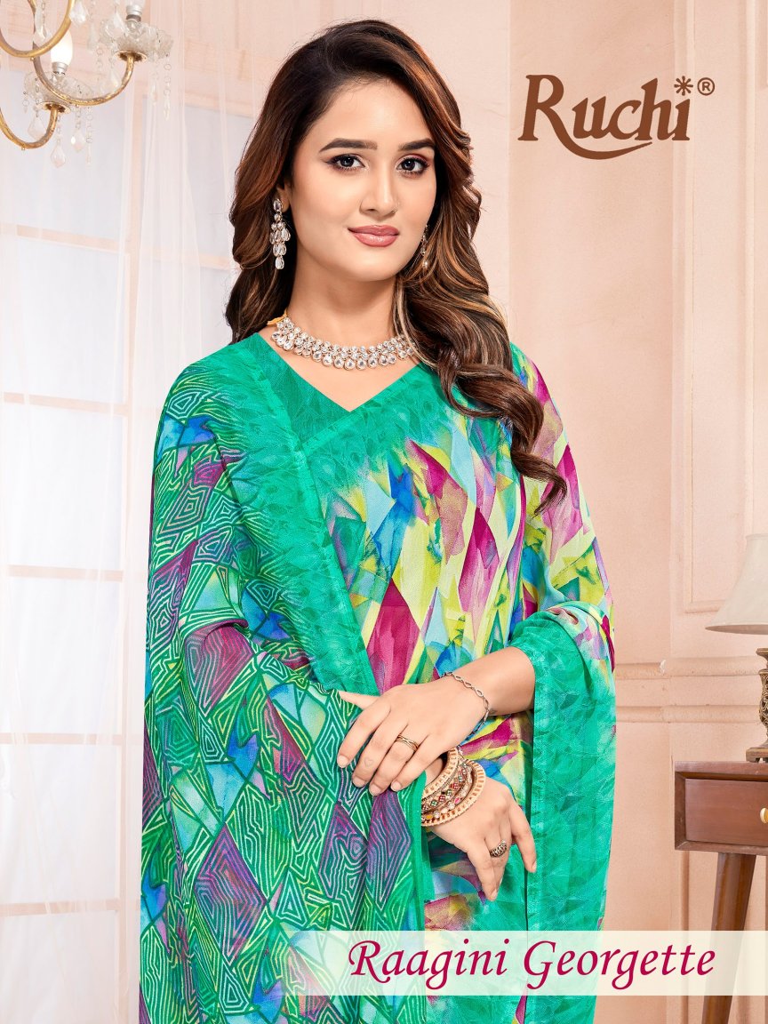 Raagini Georgette Vol 57 Ruchi Sarees Exporter Gujarat
