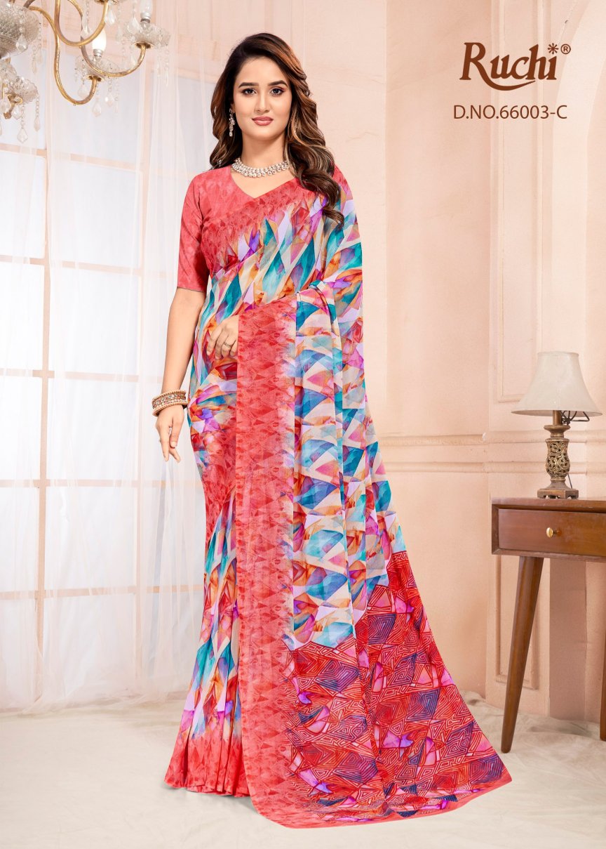 Raagini Georgette Vol 57 Ruchi Sarees Exporter Gujarat