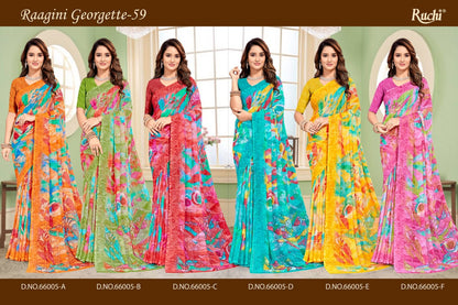 Raagini Georgette Vol 59 Ruchi Sarees Wholesaler Gujarat