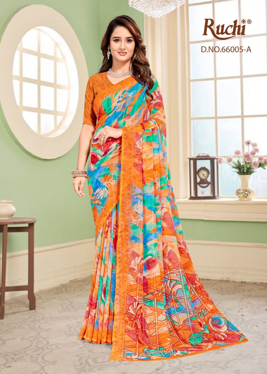 Raagini Georgette Vol 59 Ruchi Sarees Wholesaler Gujarat