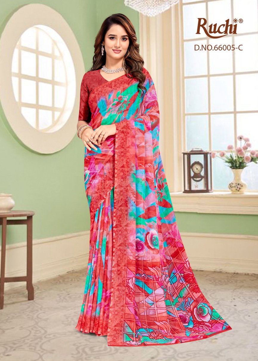 Raagini Georgette Vol 59 Ruchi Sarees Wholesaler Gujarat