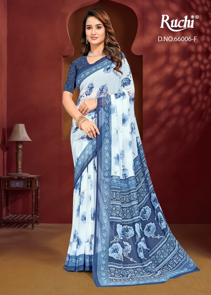 Raagini Georgette Vol 60 Ruchi Sarees Wholesaler Ahmedabad