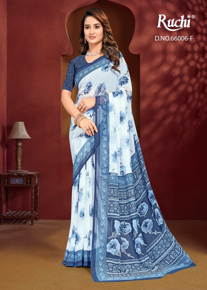 Raagini Georgette Vol 60 Ruchi Sarees Wholesaler Ahmedabad