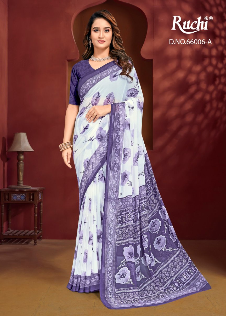 Raagini Georgette Vol 60 Ruchi Sarees Wholesaler Ahmedabad