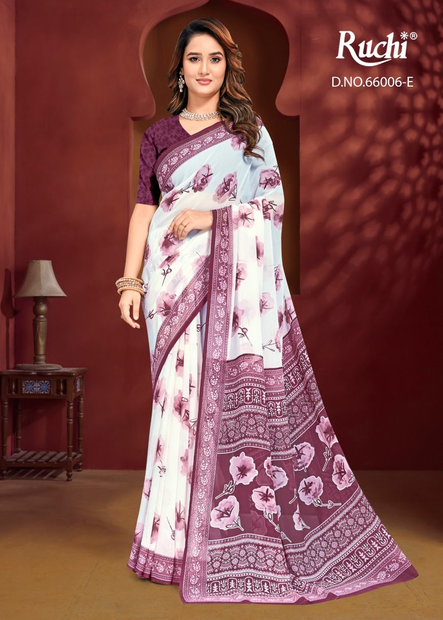 Raagini Georgette Vol 60 Ruchi Sarees Wholesaler Ahmedabad
