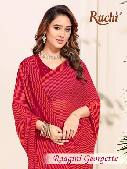 Raagini Georgette Vol 61 Ruchi Sarees Exporter Ahmedabad