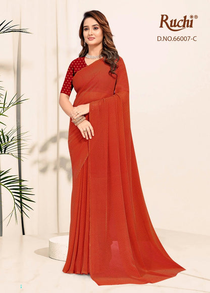 Raagini Georgette Vol 61 Ruchi Sarees Exporter Ahmedabad