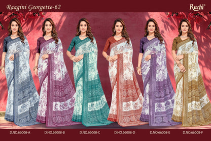 Raagini Georgette Vol 62 Ruchi Sarees Wholesale