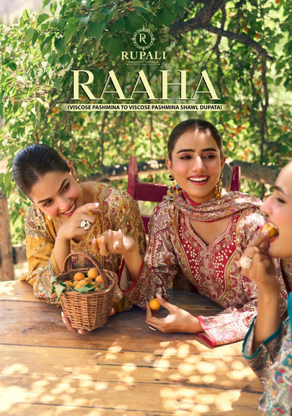 Raaha Rupali Viscose Pashmina Suits Exporter