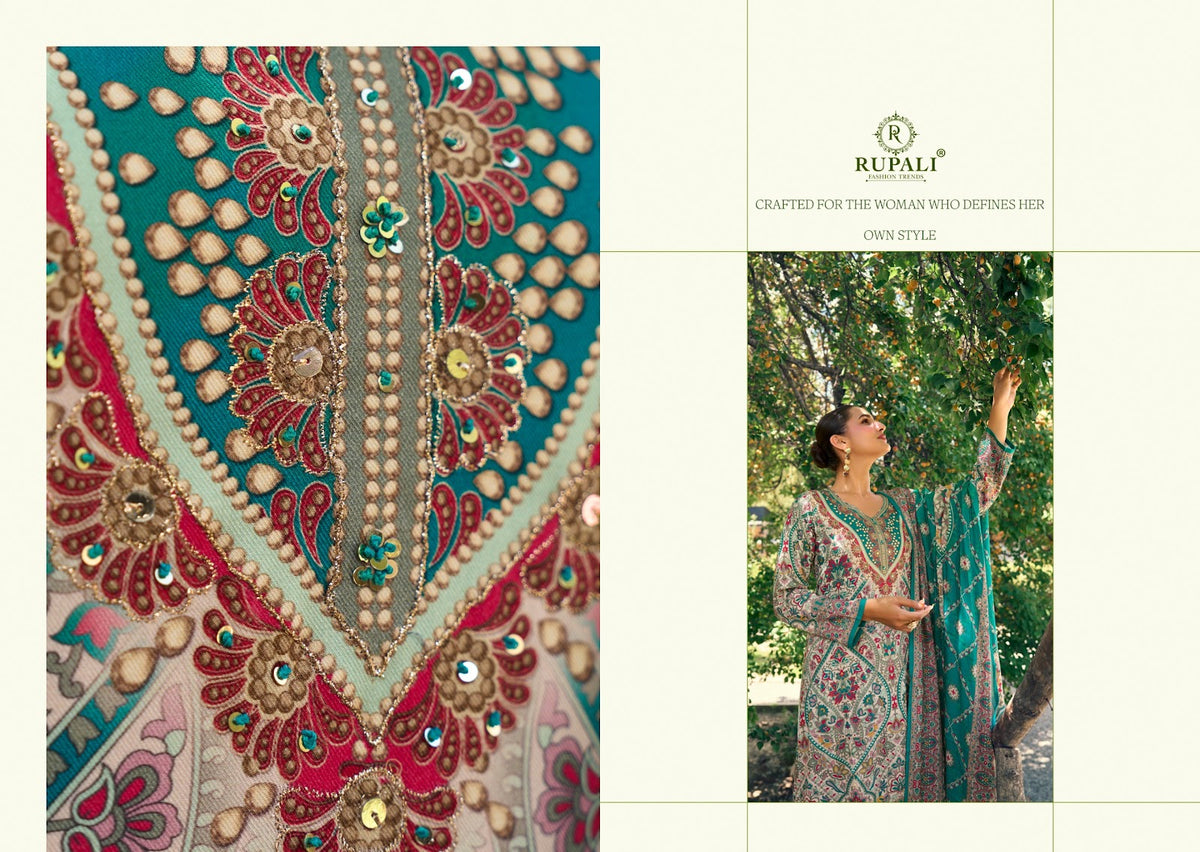Raaha Rupali Viscose Pashmina Suits Exporter
