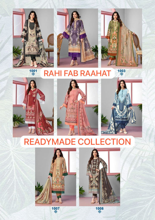 Raahat Rahi Fab Lawn Karachi Readymade Suits Wholesaler