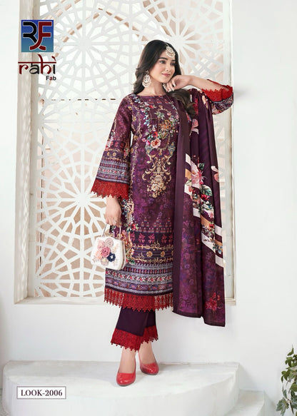 Raahat Vol 2 Rahi Fab Viscose Karachi Salwar Suits Exporter Gujarat