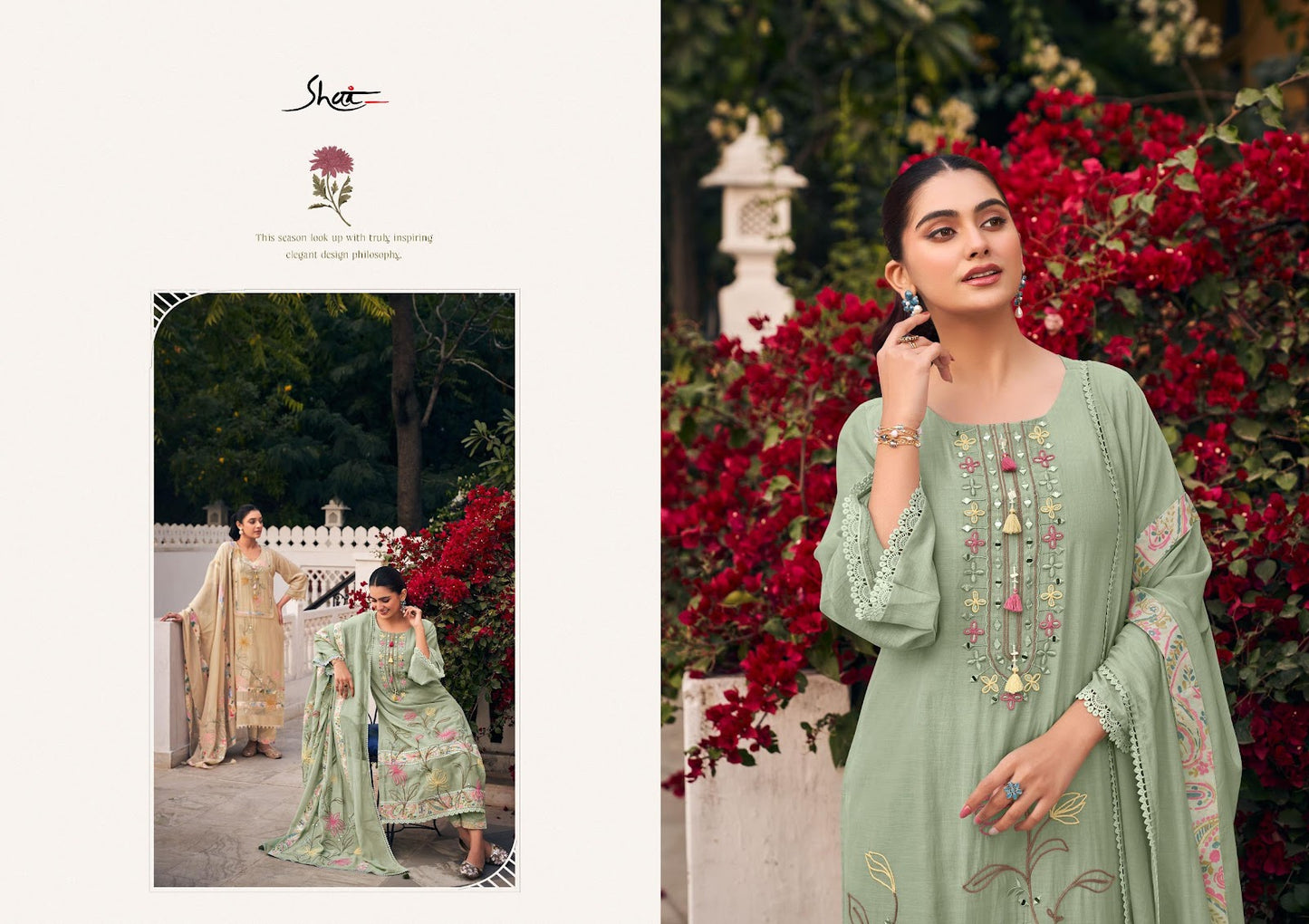 Raahi Jay Vijay Shai Chanderi Pant Style Suits Supplier