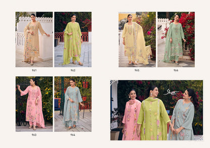 Raahi Jay Vijay Shai Chanderi Pant Style Suits Supplier