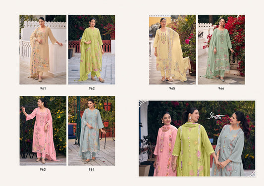 Raahi Jay Vijay Shai Chanderi Pant Style Suits Supplier