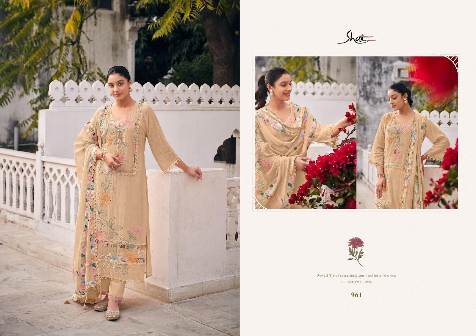 Raahi Jay Vijay Shai Chanderi Pant Style Suits Supplier