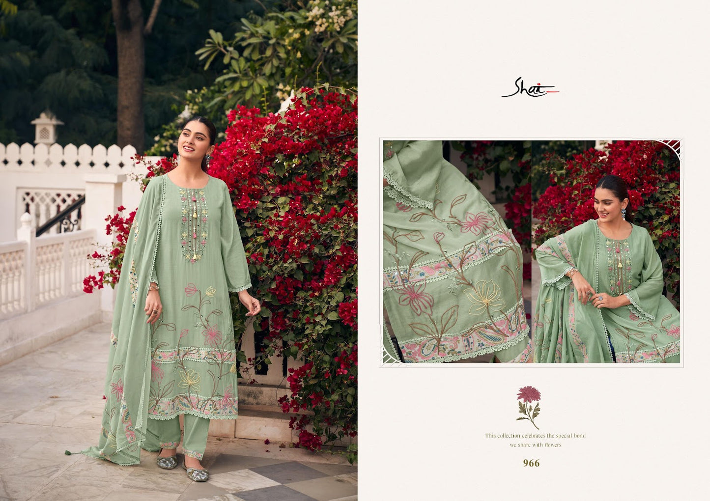 Raahi Jay Vijay Shai Chanderi Pant Style Suits Supplier