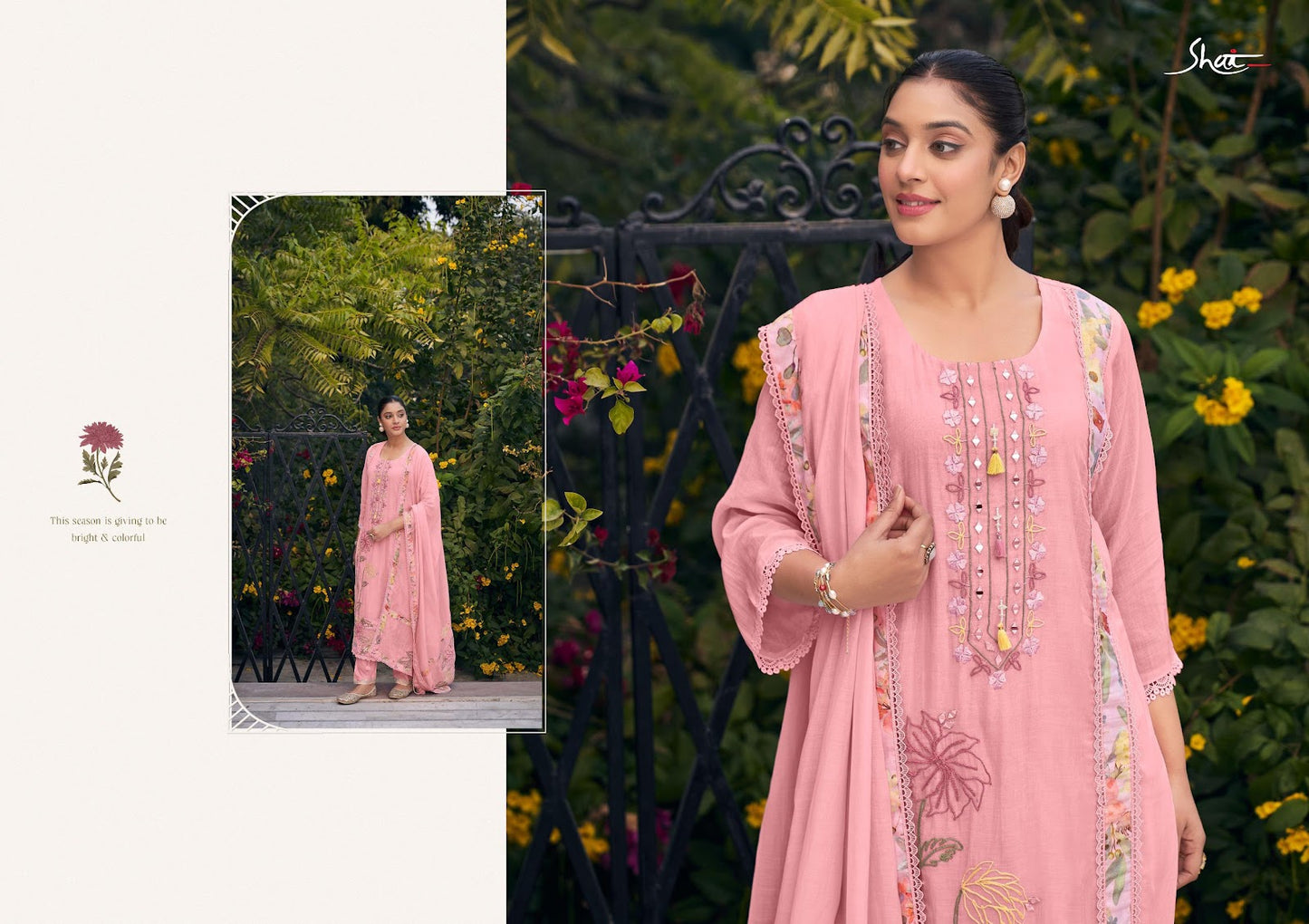 Raahi Jay Vijay Shai Chanderi Pant Style Suits Supplier