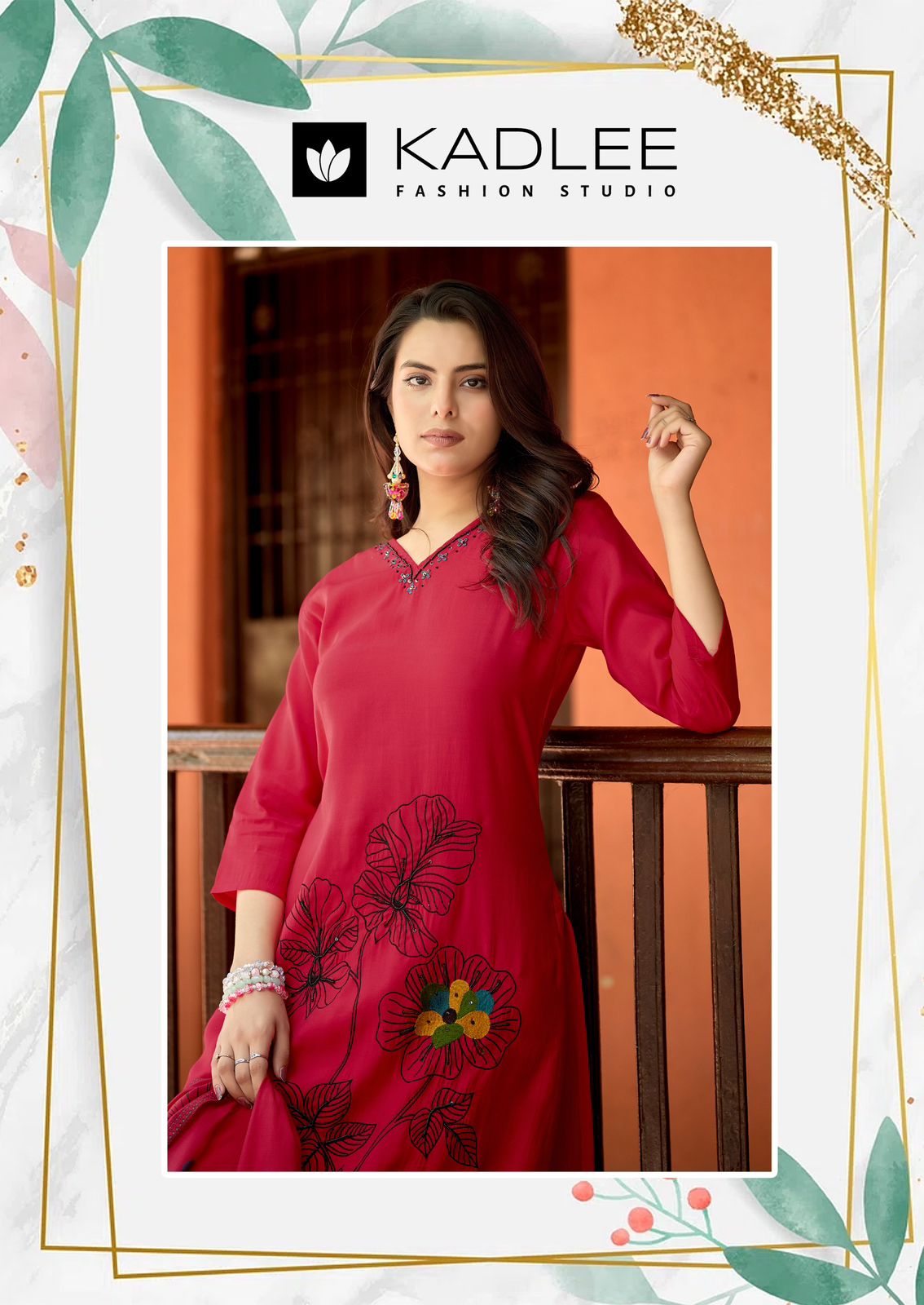 Raahi Kadlee Roman Silk Readymade Pant Style Suits Supplier