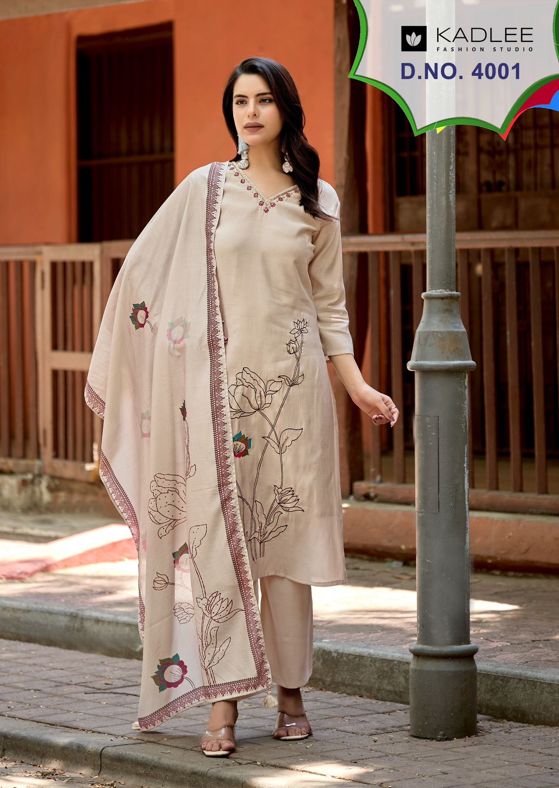 Raahi Kadlee Roman Silk Readymade Pant Style Suits Supplier