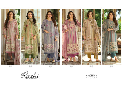 Raahi Kilory Lawn Cotton Pant Style Suits Manufacturer Gujarat