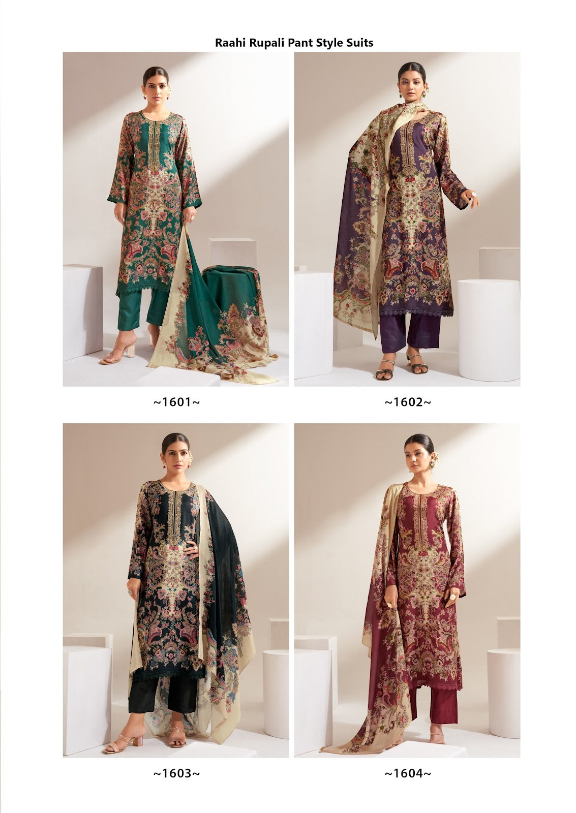 Raahi Rupali Muslin Pant Style Suits Wholesale