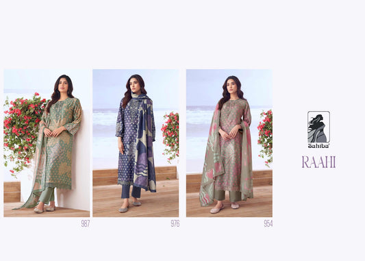 Raahi Sahiba Muslin Silk Plazzo Style Suits
