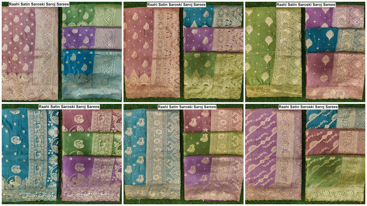 Raahi Satin Saroski Saroj Sarees Supplier India