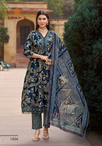 Raahi Vol 1 Suryajyoti Rayon Readymade Anarkali Suits Manufacturer