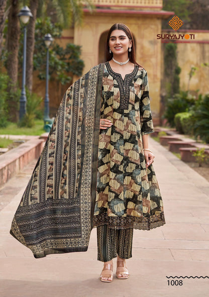 Raahi Vol 1 Suryajyoti Rayon Readymade Anarkali Suits Manufacturer