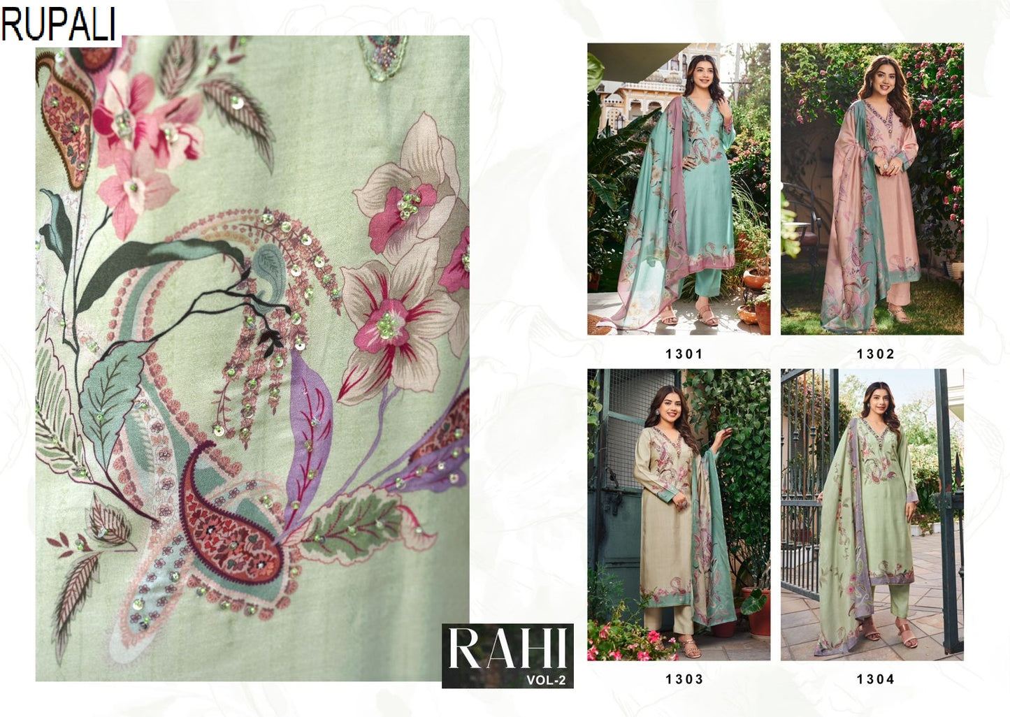 Raahi Vol 2 Rupali Pant Style Suits Exporter Gujarat