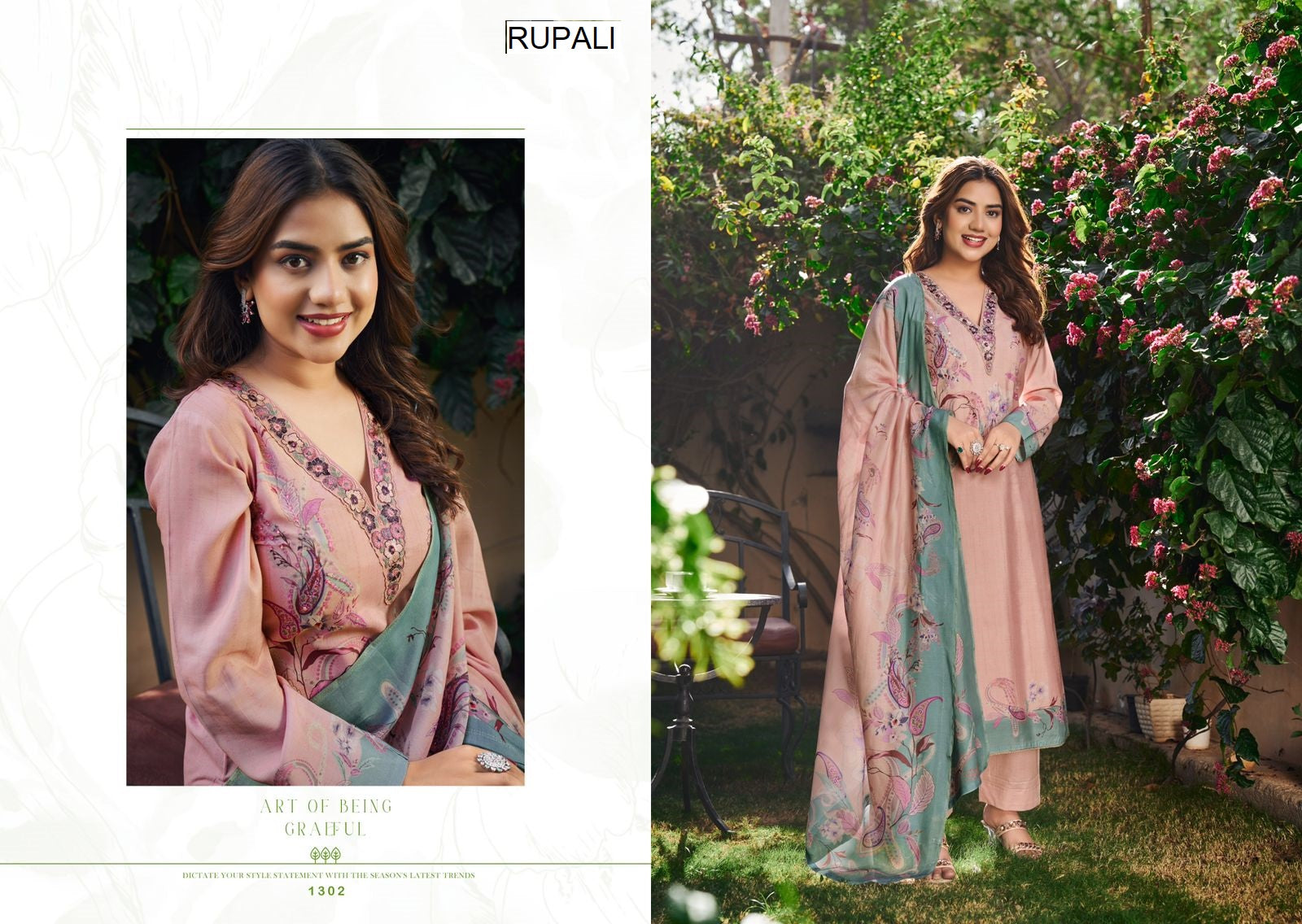 Raahi Vol 2 Rupali Pant Style Suits Exporter Gujarat