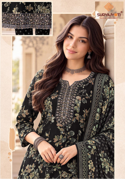 Raahi Vol 2 Suryajyoti Rayon Readymade Anarkali Suits Exporter Ahmedabad
