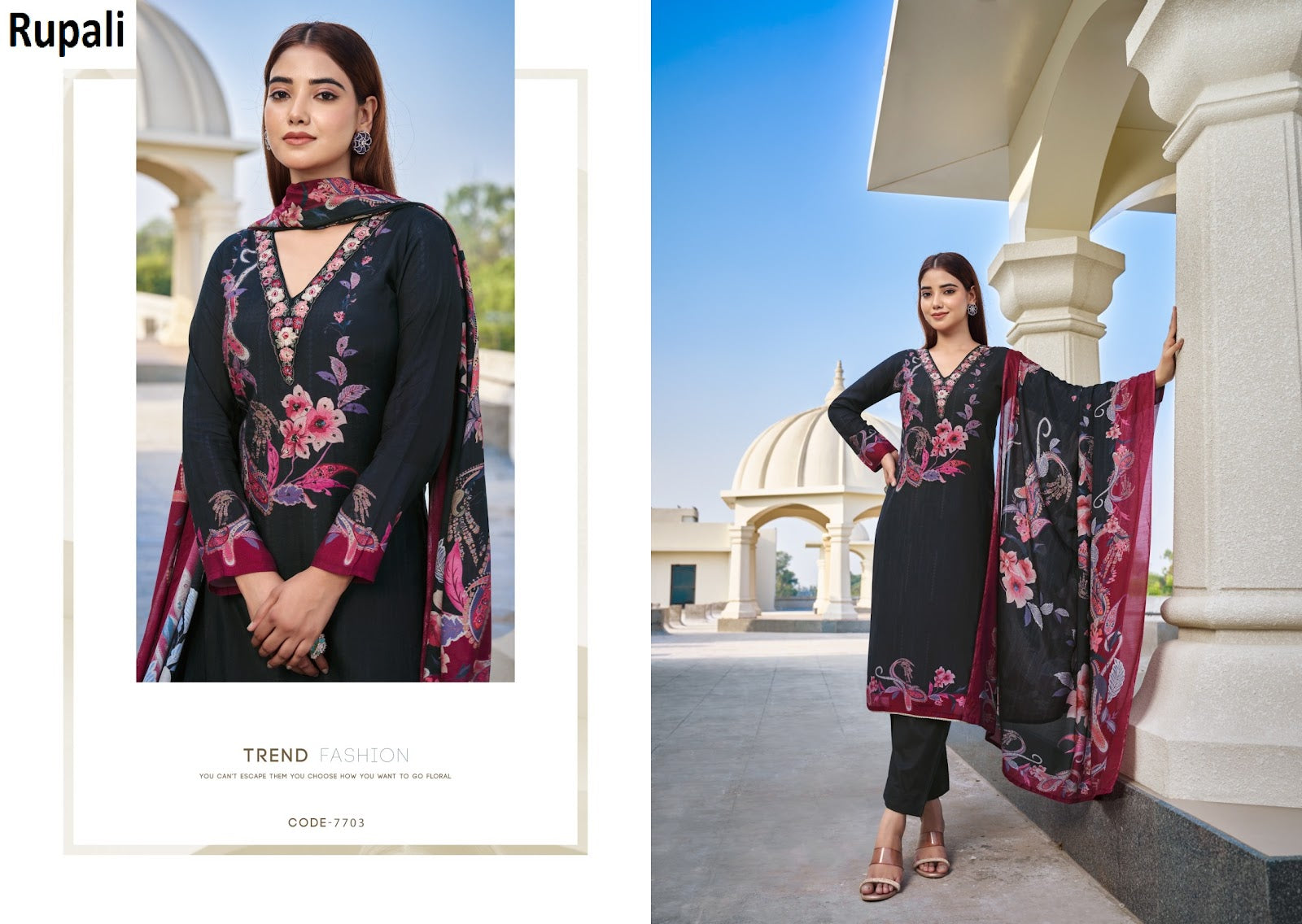 Raahi Vol 6 Rupali Pashmina Suits Exporter Gujarat