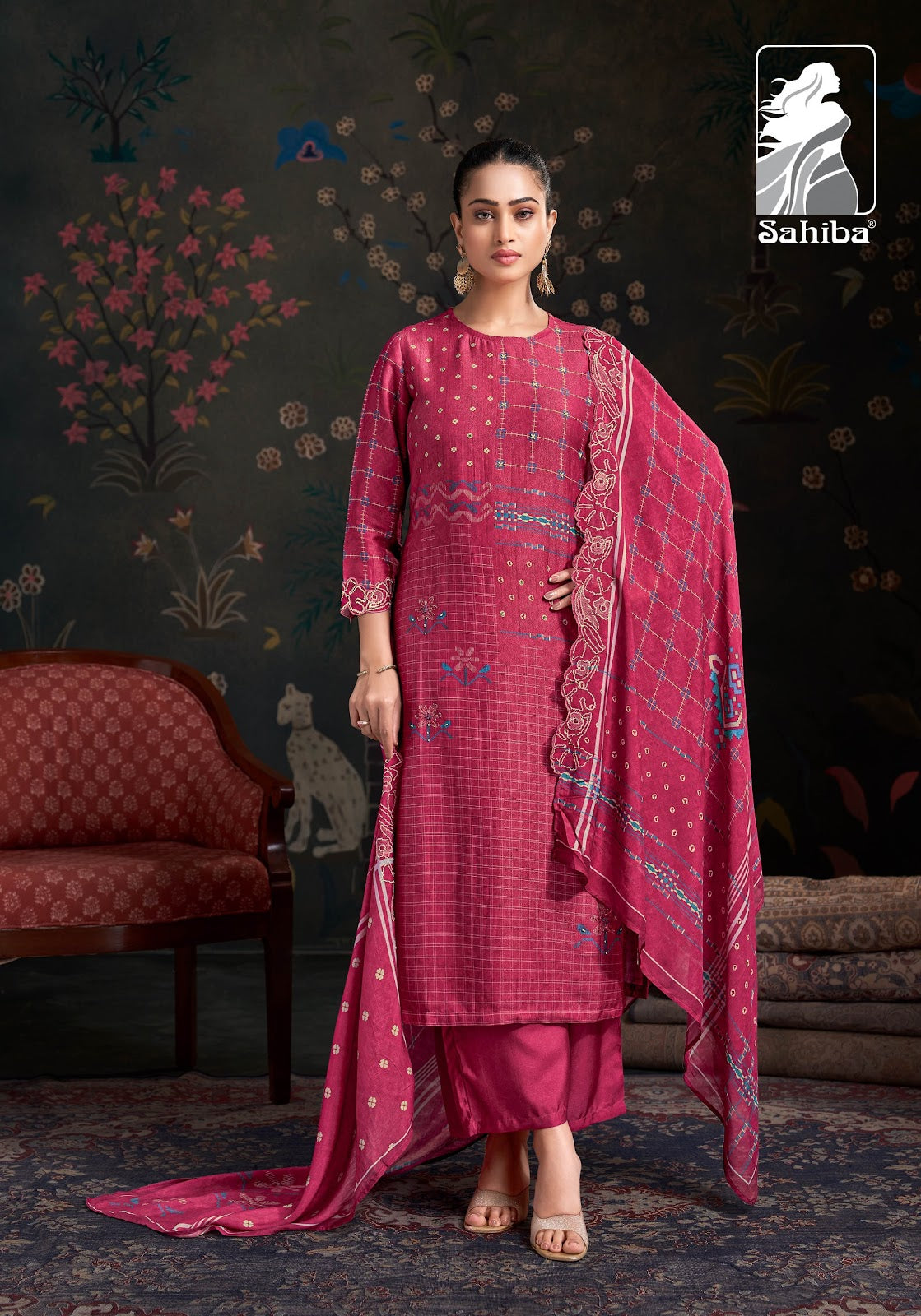 Raahil Sahiba Shimmer Pant Style Suits Wholesaler Ahmedabad
