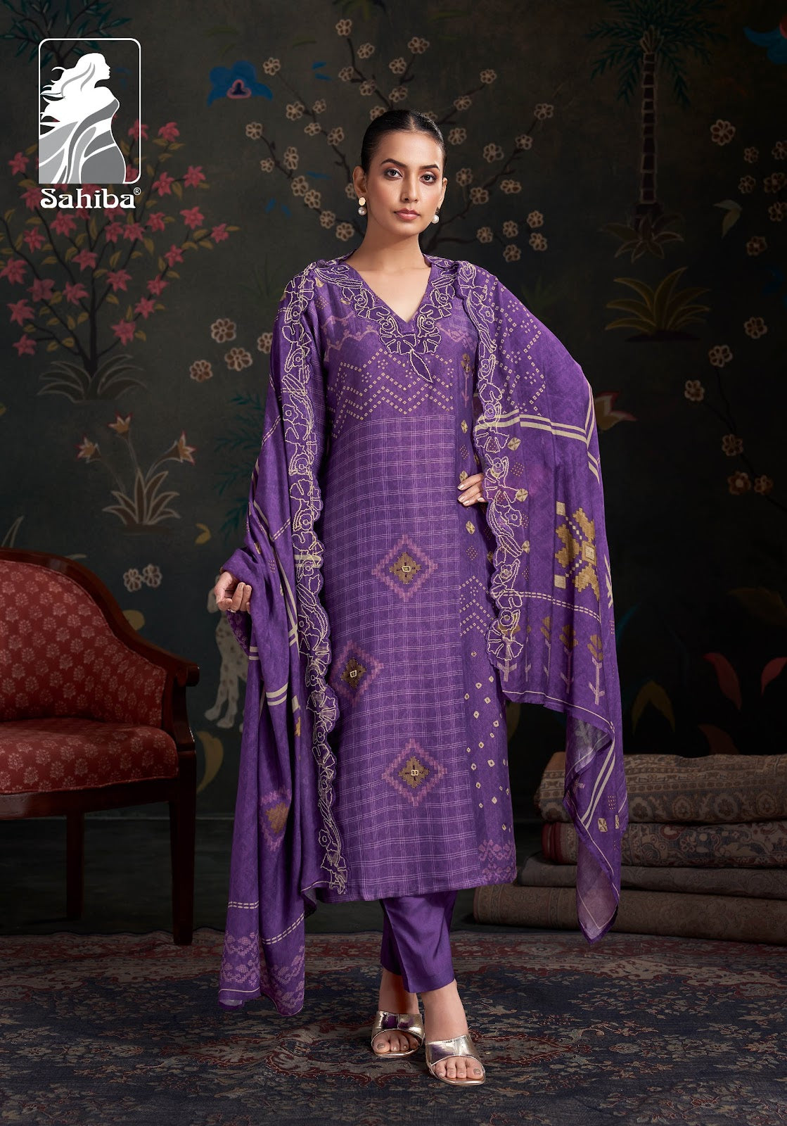 Raahil Sahiba Shimmer Pant Style Suits Wholesaler Ahmedabad