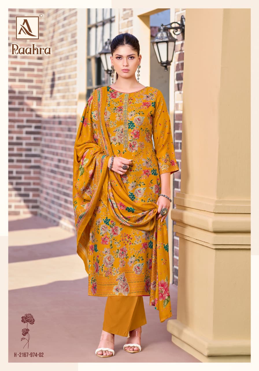 Raahra Alok Premium Viscose Pashmina Suits Wholesaler Ahmedabad