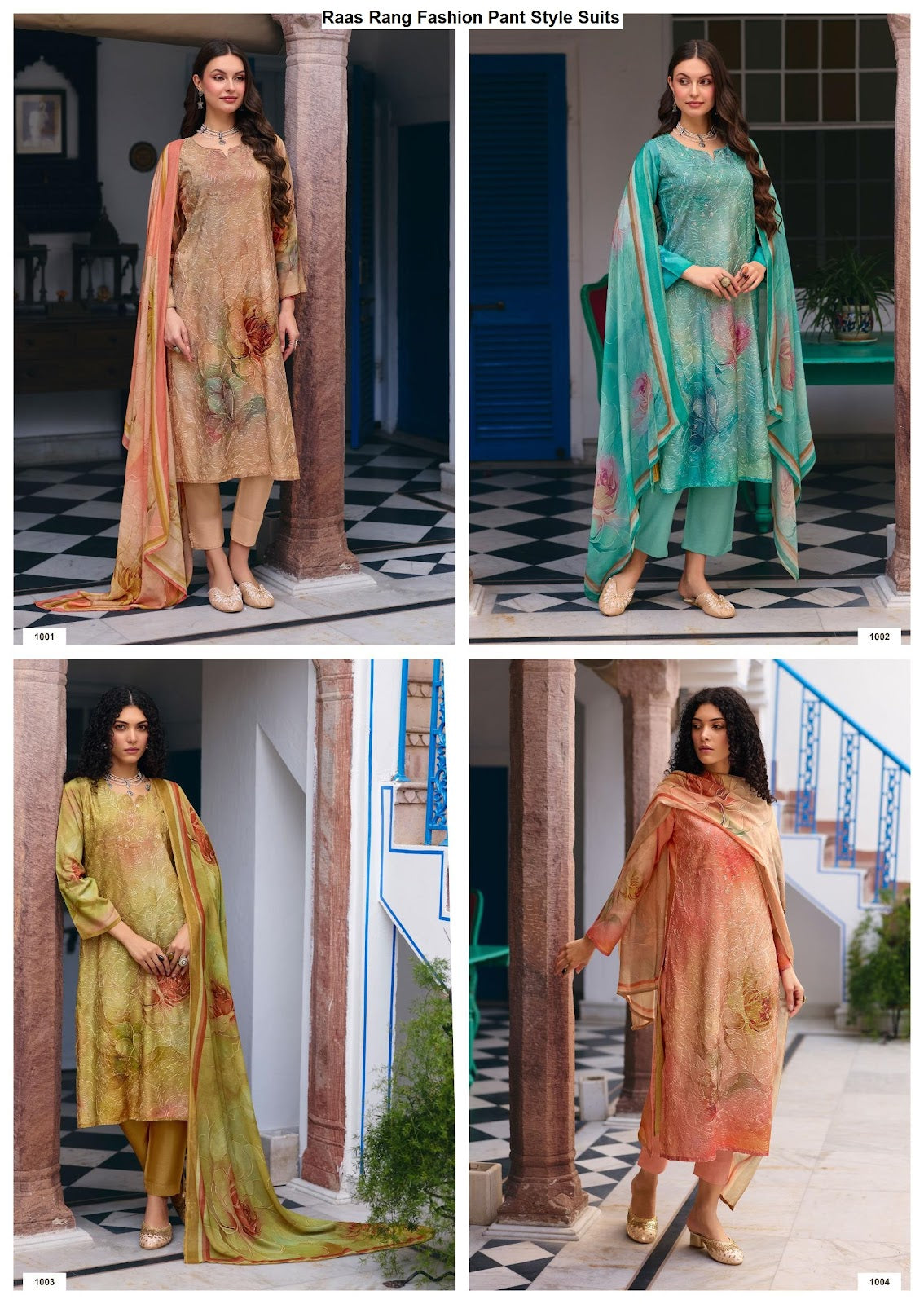 Raas Rang Fashion Viscose Muslin Pant Style Suits Wholesale Price